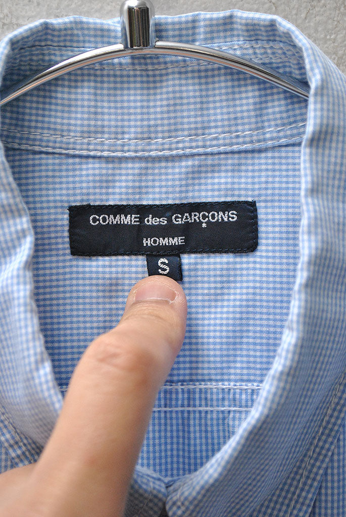 COMME des GARCONS HOMME ショートスリーブチェックシャツ