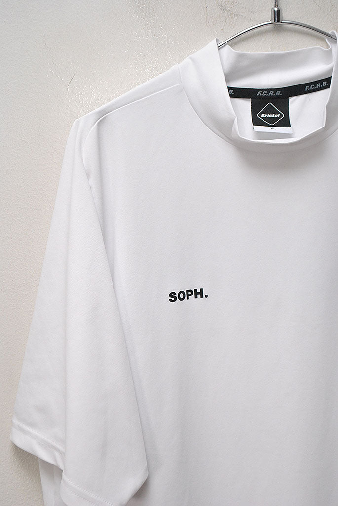 L FCRB 22SS S/S TEAM MOCK NECK TOP WHITE