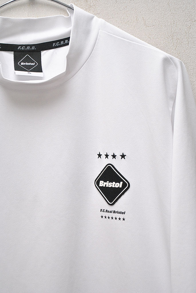 F.C.Real Bristol S/S TEAM MOCK NECK TOP #WHITE