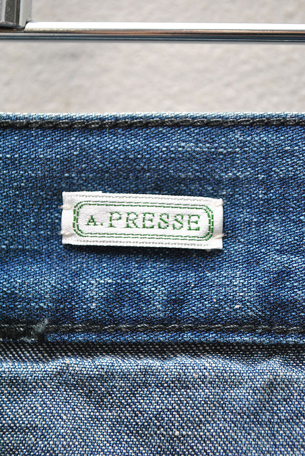 A.PRESSE US Navy Denim Baker Pants