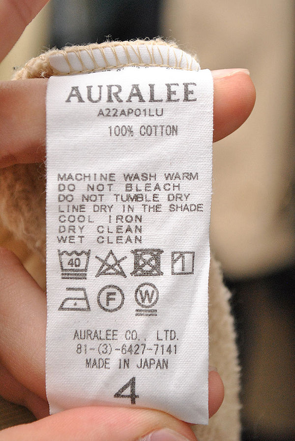 AURALEE FLUFFY SWEAT PULLOVER