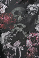 LAD MUSICIAN DECHINE INKJET FLOWER SKULL BIG SHIRT