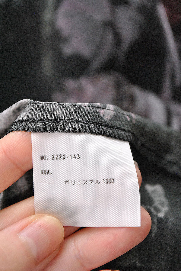 LAD MUSICIAN DECHINE INKJET FLOWER SKULL BIG SHIRT