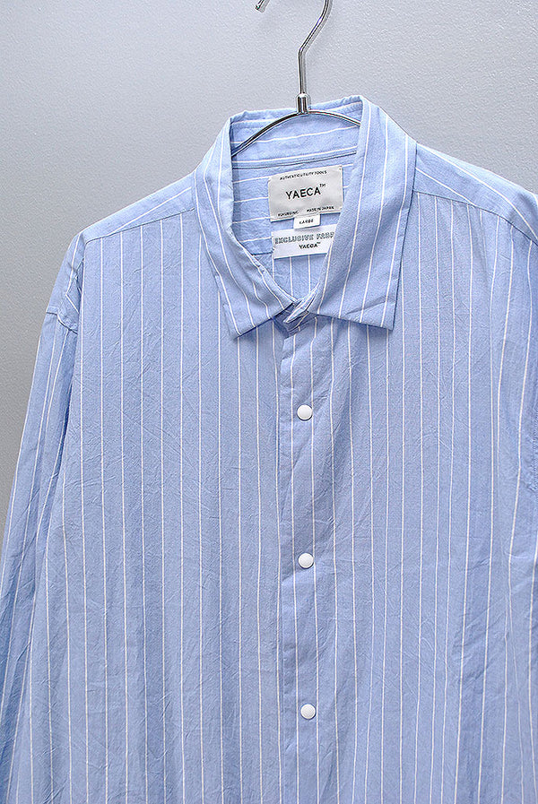 YAECA ヤエカ　COMFORT SHIRTコンフォートシャツ　ストライプ YAECA (ヤエカ) COMFORT SHIRT EXTRA WIDE / コンフォートシャツ