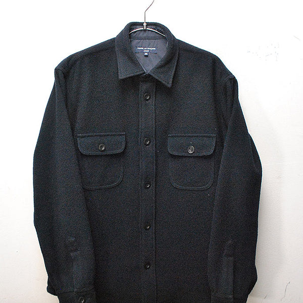 あ*中様 COMME des GARCONS HOMME wool mods c Wool Laine Asymmetrical Blazer in Charcoal – SVRN