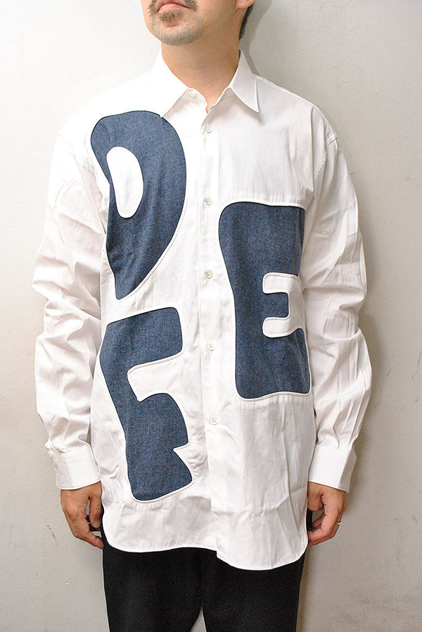 COMME des GARCONS SHIRT 文字プリントジャケット COMME des GARCONS SHIRT 文字プリントジャケット COMME des
