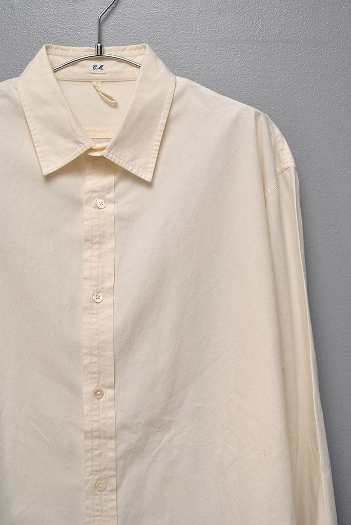 Ets.MATERIAUX Regular collar shirt selvedge