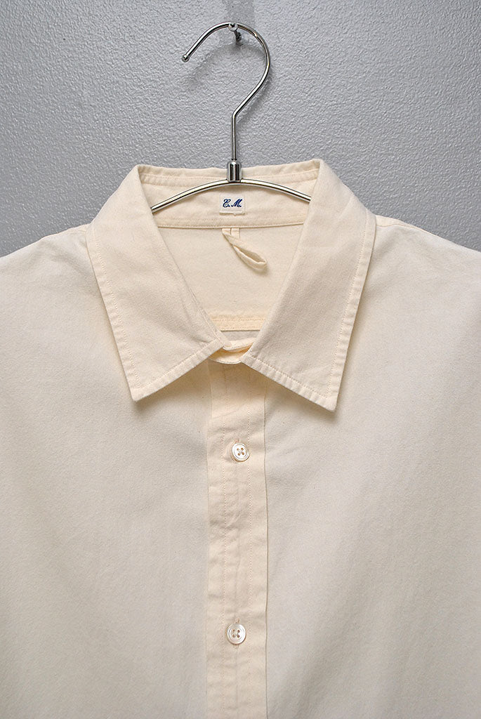 Ets.MATERIAUX Regular collar shirt selvedge