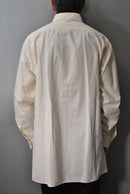 Ets.MATERIAUX Regular collar shirt selvedge