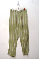 KAPITAL LINEN STRIPE EASY PANT
