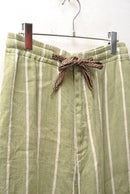 KAPITAL LINEN STRIPE EASY PANT