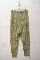 KAPITAL LINEN STRIPE EASY PANT