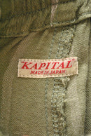 KAPITAL LINEN STRIPE EASY PANT