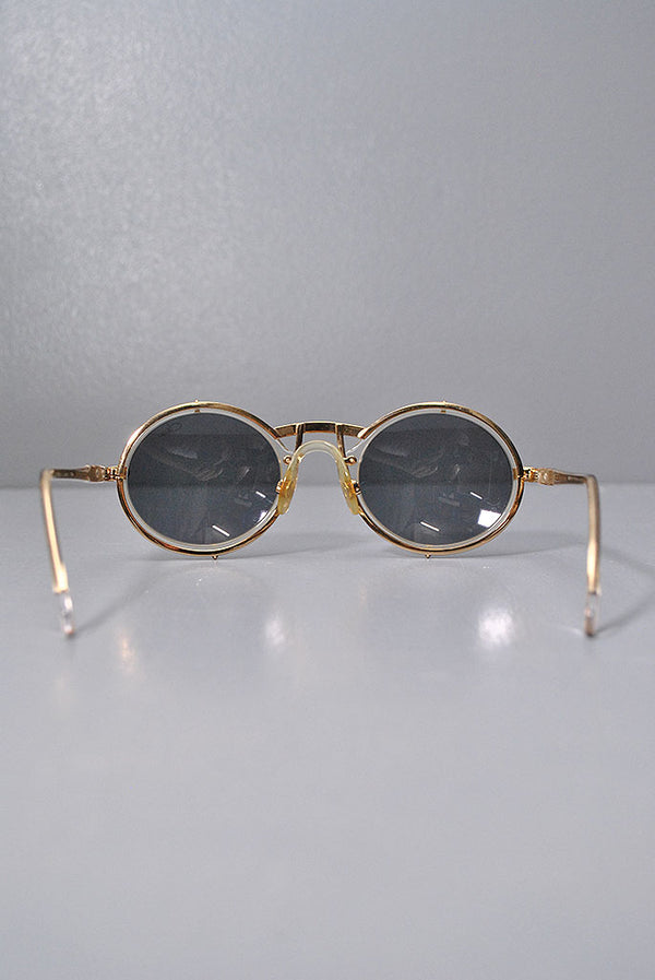 ✨未使用✨CAZAL サングラス ゴールドホワイトフレーム 9049✨ Cazal Legends 648 LIMITED