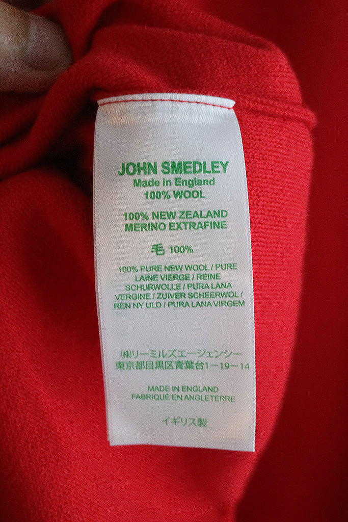 JOHN SMEDLEY 30G Vガゼット クルーネック