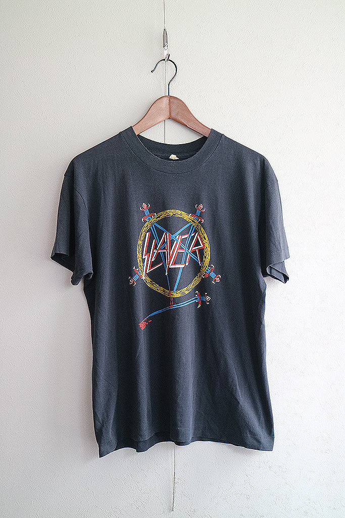 80s Slayer Hell Awaits Tシャツ