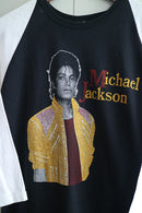 Vintage Bootleg Michael Jackson ラグランスリーブTシャツ