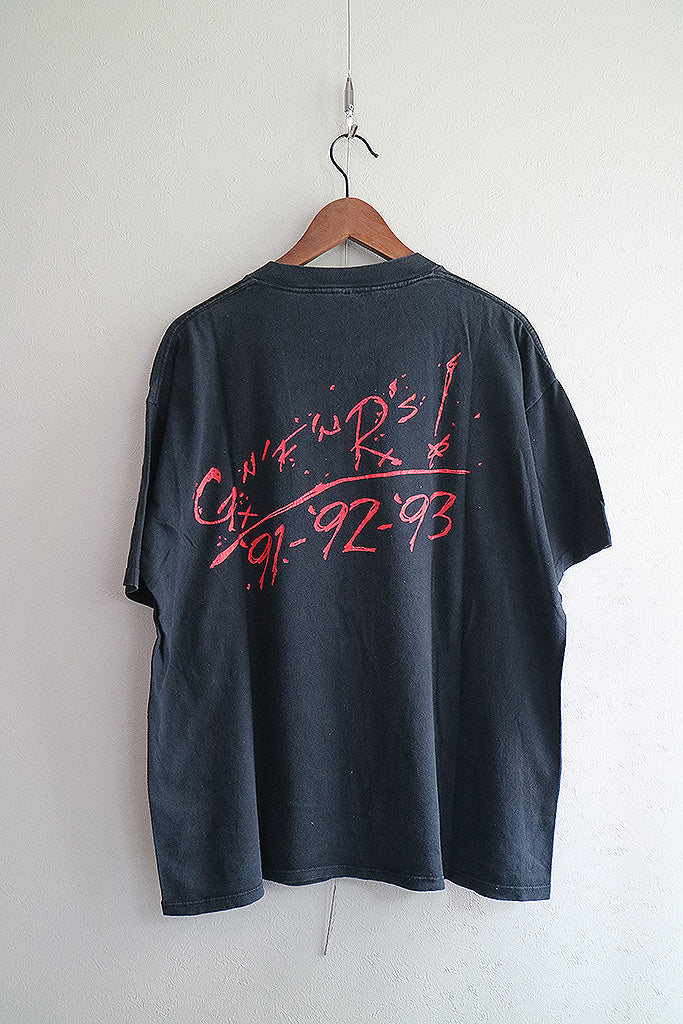 90s GUNS N' ROSES 91-93 SKULL GUN AMERICAN TOUR Tシャツ