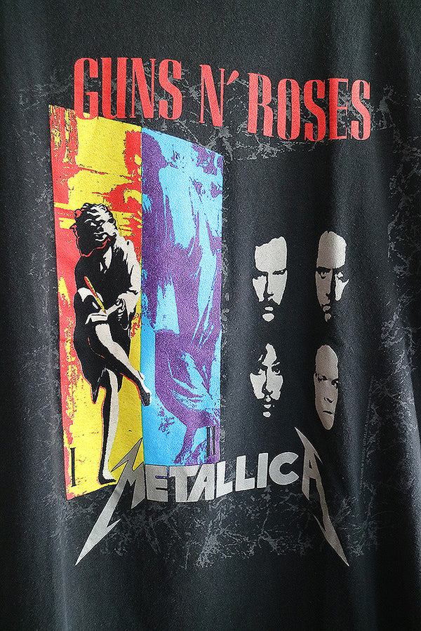 LLICA、Guns N' Roses、Tシャツ World Tour 1992 Use Your Illusion Tシャツ（Black） サイズS
