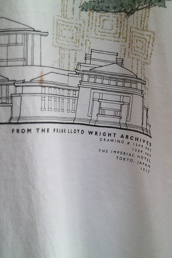 90s FRANK LLOYD WRIGHT IMPERIAL HOTEL Tシャツ