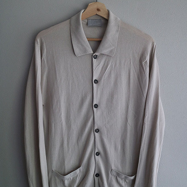 MARGARET HOWELL JOHN SMEDLEY 色オリーブ MARGARET HOWELL × JOHN SMEDLEY シーアイランド コットンポロ