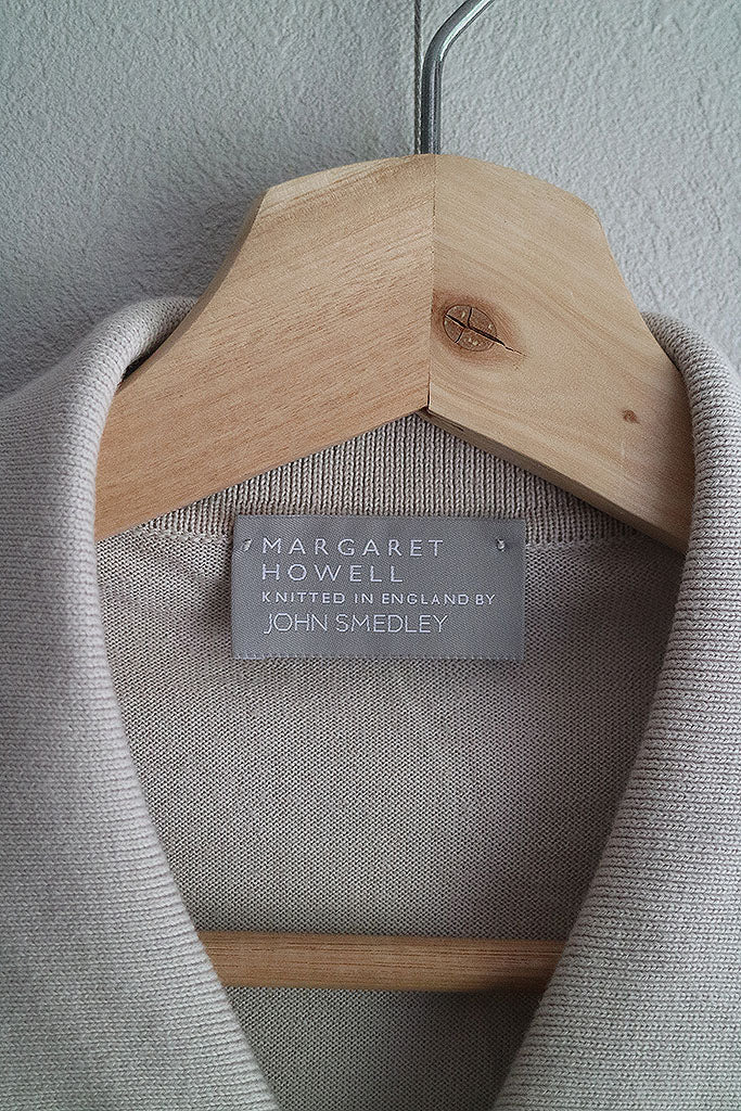 MARGARET HOWELL × JOHN SMEDLEY シーアイランド コットンポロカラーニット