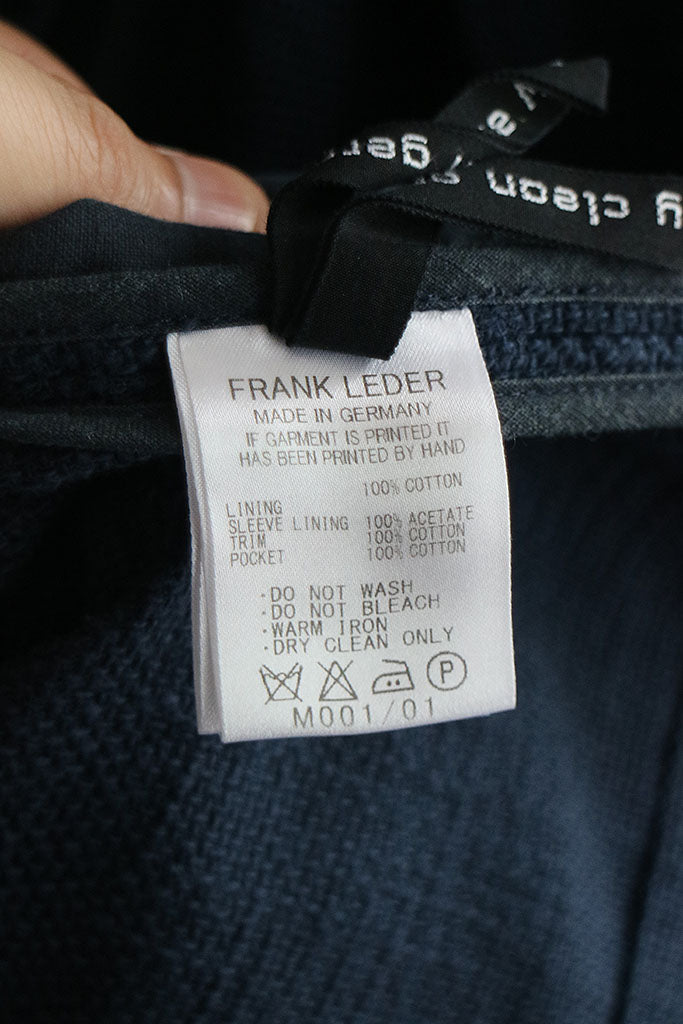 FRANK LEDER INDIGO PIECE DYED 2B JACKET