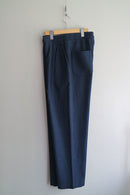 FRANK LEDER INDIGO PIECE DYED COTTON DRAWSTRING PANTS