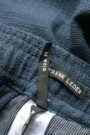 FRANK LEDER INDIGO PIECE DYED COTTON DRAWSTRING PANTS