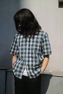 COMME des GARCONS HOMME 半袖チェックシャツ