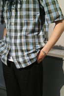 COMME des GARCONS HOMME 半袖チェックシャツ