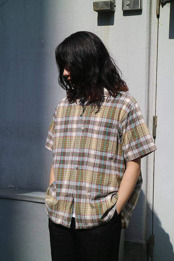 COMME des GARCONS オープンチェック柄シャツ COMME des GARCONS HOMME