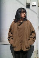 80's ISSEY MIYAKE MEN スウェットライダースジャケット