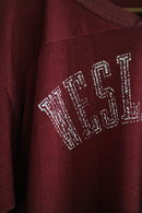 80's CHAMPION Football Tee "WESLEYAN"