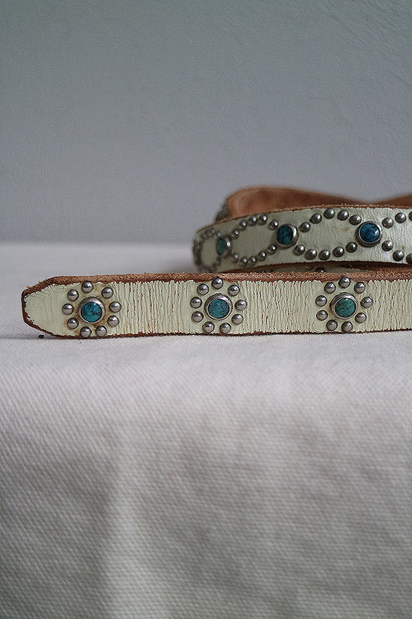 小物 HTC TURQUOISE VINE MODEL BELT HTC Belt #25 1.25 Turquoise with End : STANDARD CALIFORNIA