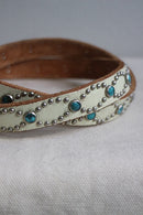 HTC Turquoise Narrow Studs Belt