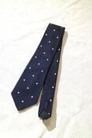 COMME des GARCONS HOMME POLKA DOT TIE / NAVY