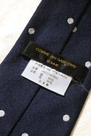 COMME des GARCONS HOMME POLKA DOT TIE / NAVY