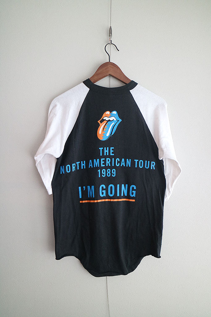 80's The Rolling Stones “1989 North American Tour I'M GOING” Raglan Sleeve Tee