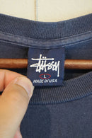 90's OLD STUSSY "Skull" Tee