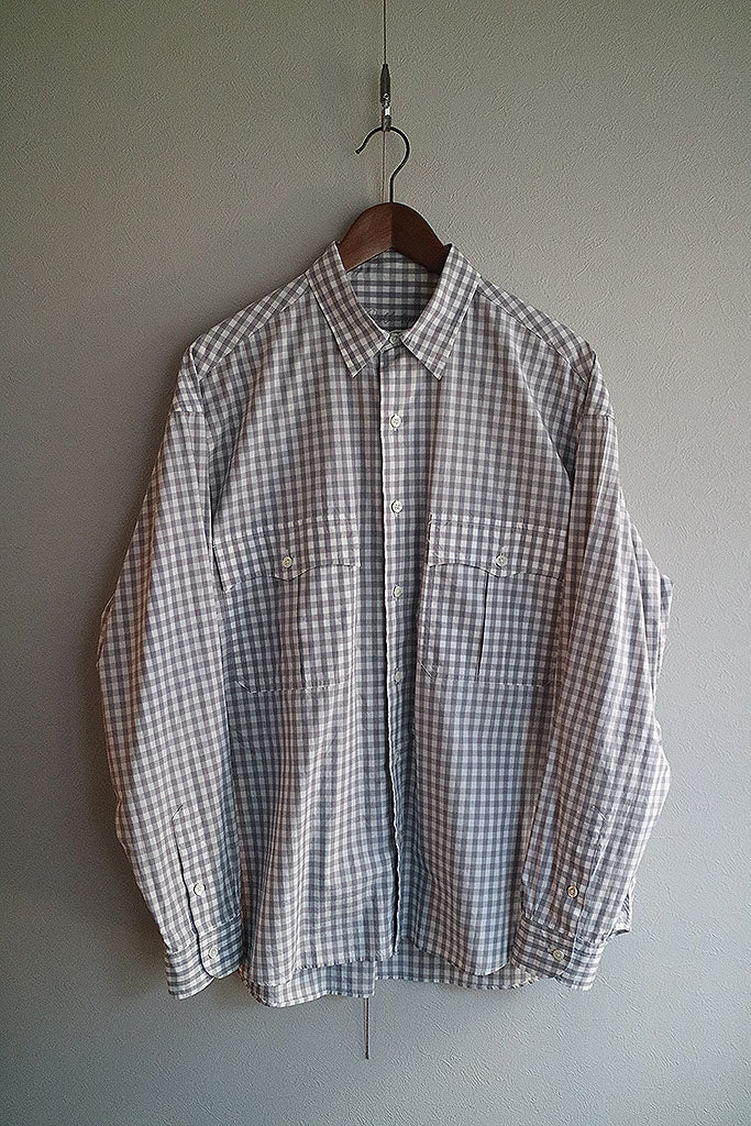 Porter Classic ROLL UP GINGHAM CHECK SHIRT