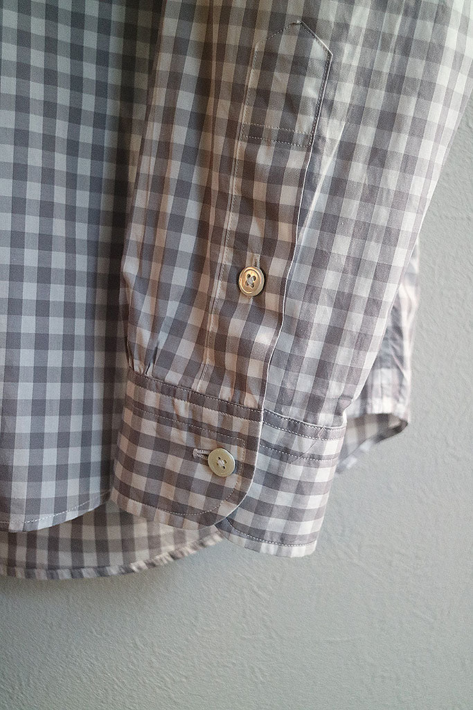 Porter Classic ROLL UP GINGHAM CHECK SHIRT