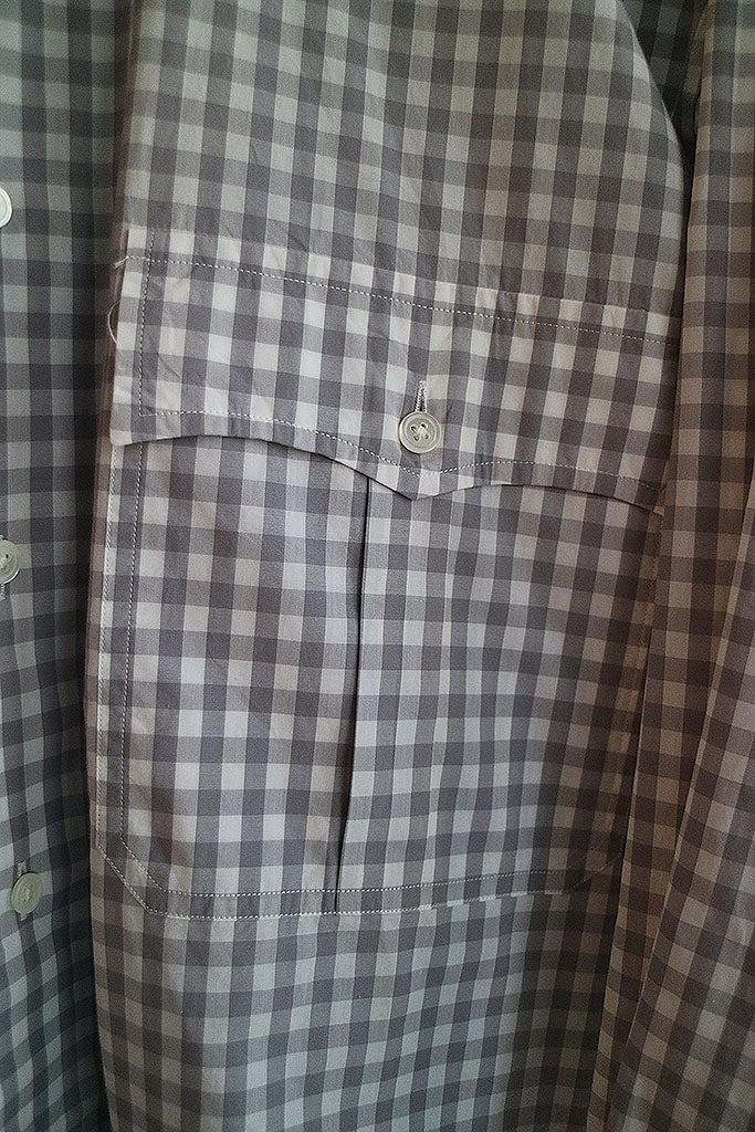 Porter Classic ROLL UP GINGHAM CHECK SHIRT