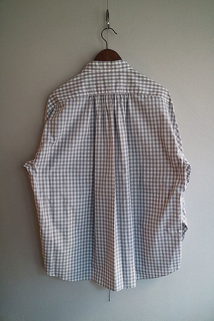 Porter Classic ROLL UP GINGHAM CHECK SHIRT