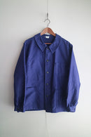 60's French Vintage "Barbe Bleue" Ink Blue Moleskin Jacket