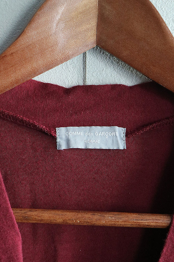 【美品】90'ギャルソンオム　田中オム　銀タグ コットンカーディガン　Ｖネック 90s COMME des GARCONS HOMME コットンカーディガン