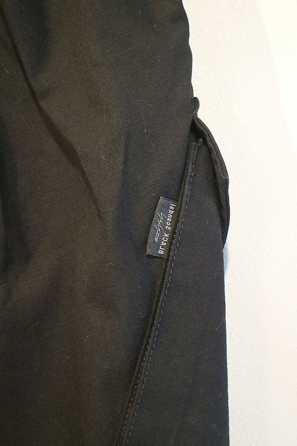 BLACK Scandal Yohji Yamamoto RIPSTOP 12TACK PANT