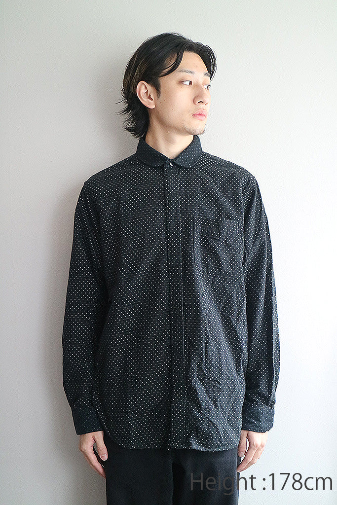 ENGINEERED GARMENTS ラウンドカラーフランネルシャツ