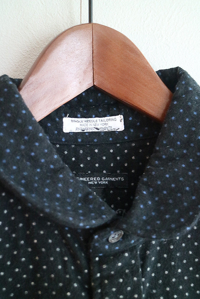 ENGINEERED GARMENTS ラウンドカラーフランネルシャツ