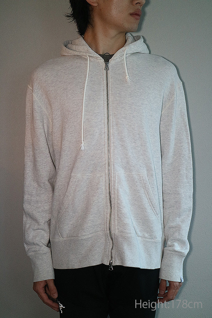 BEAMS PLUS × LOOPWHEELER Slim Zip Sweat Hoody